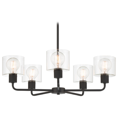 Designers Fountain Vibrato Matte Black Chandelier