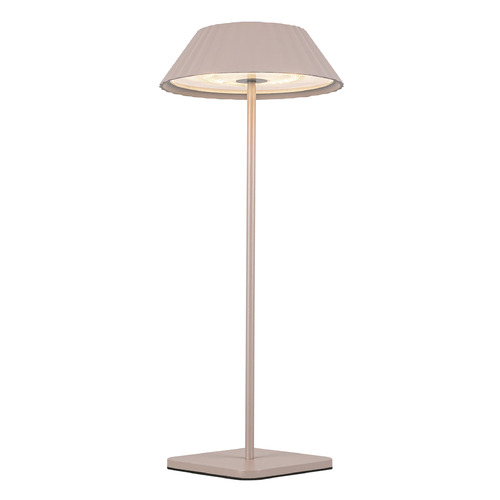 Kuzco Lighting Pela Moonstone Gray LED Table Lamp with Empire Shade