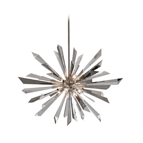 Corbett Lighting Inertia Pendant in Silver Leaf by Corbett Lighting 140-48