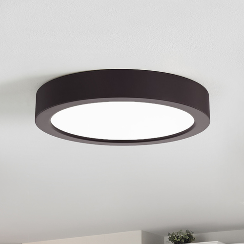 Flat LED Light Surface Mount 6-Inch Round Bronze 3000K 1077LM