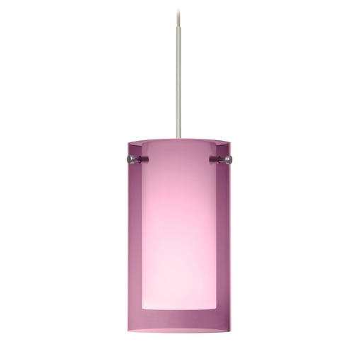 Besa Lighting Pahu Satin Nickel LED Mini-Pendant Light