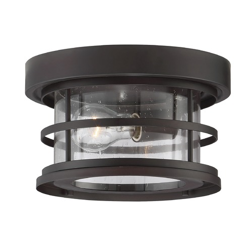 Savoy House Barrett Outdoor Flush Mount in Black by Savoy House 5-369-10-13