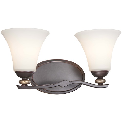 Shadowglen Lathan Bronze with Gold Bathroom Light by Minka Lavery