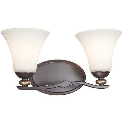 Minka Lavery Shadowglen Lathan Bronze with Gold Bathroom Light by Minka Lavery 2282-589