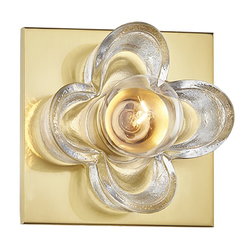 Mitzi by Hudson Valley Shea Aged Brass Sconce by Mitzi by Hudson Valley H410301-AGB