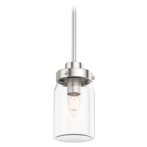 Devon Park Brushed Nickel Mini Pendant by Hunter Fan Company