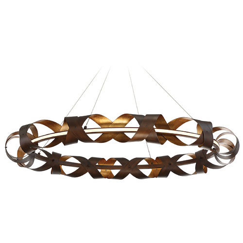 Banderia 44-Inch LED Chandelier in Bronze & Gold by Eurofase Lighting