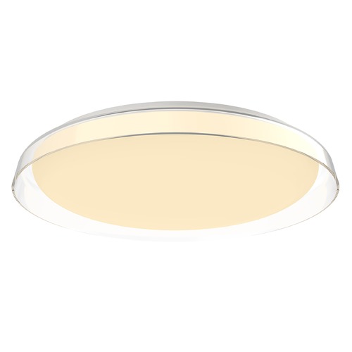 Hampton 21-Inch LED Flush Mount in Clear by Kuzco Lighting