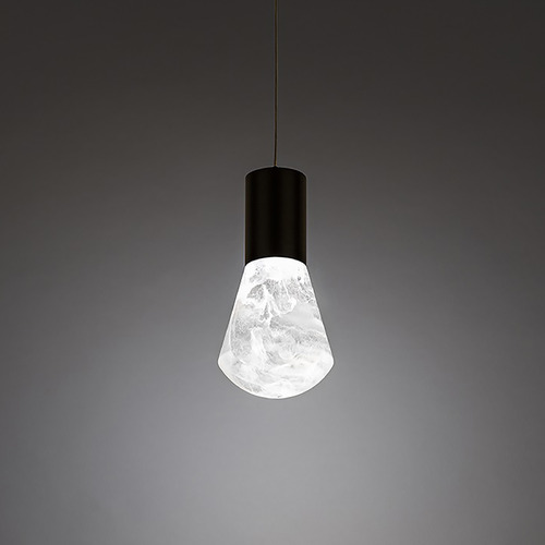 Modern Forms by WAC Lighting Plum Black LED Mini Pendant by Modern Forms PD-40106-BK