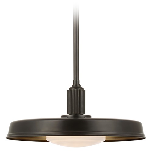 Visual Comfort Signature Collection Chapman & Myers Ruhlmann 18-Inch Pendant in Bronze by Visual Comfort Signature CHC5301BZWG