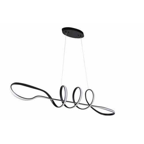 Pulse LED Linear Chandelier in Flat Black by Craftmade Lighting