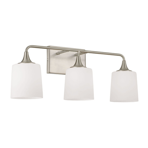 HomePlace by Capital Lighting Presley 3-Light Bath Light in Nickel by HomePlace by Capital Lighting 148931BN-541