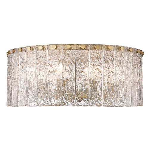Glacier Modern Gold Flush Mount by Z-Lite