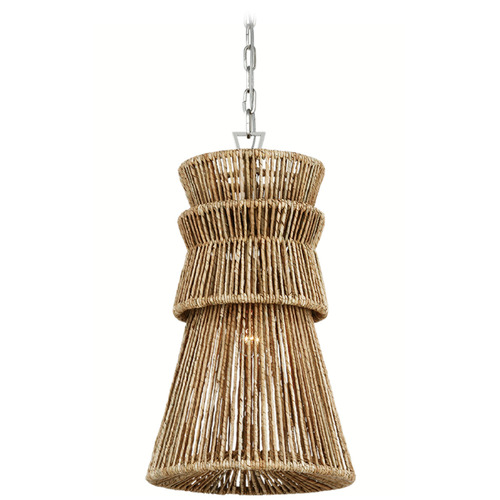 Visual Comfort Signature Collection Chapman & Myers Antigua 13-Inch Pendant in Nickel by VC Signature CHC5021PNNAB