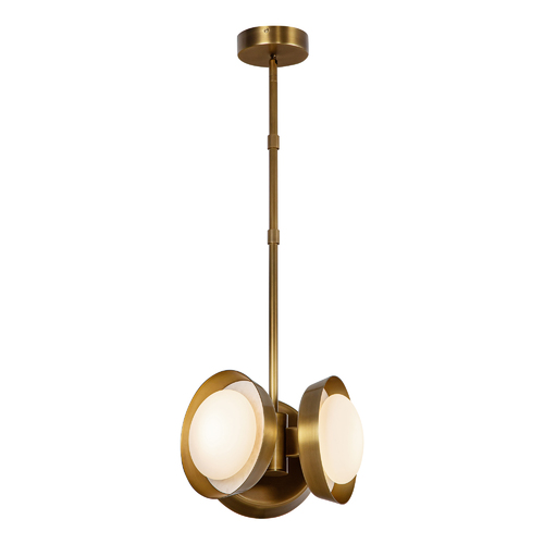 Alora Lighting Alonso LED Pendant in Vintage Brass by Alora Lighting PD320313VB