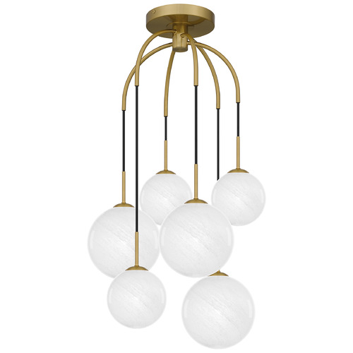 Quoizel Lighting Quoizel Semi-Flush Mount Aged Brass Semi-Flushmount Light