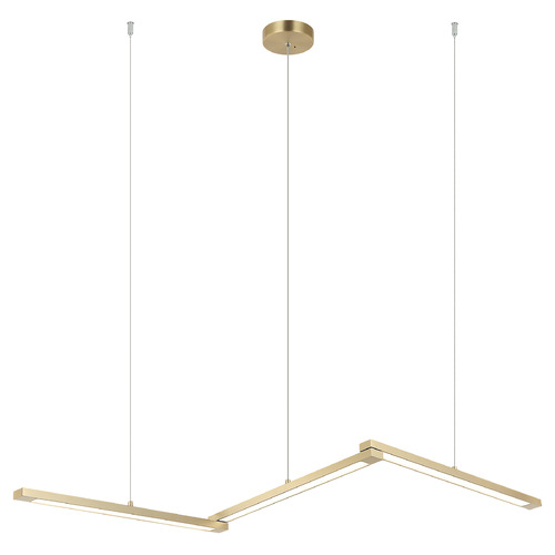 Matteo Lighting Archie Brushed Gold LED Pendant Light