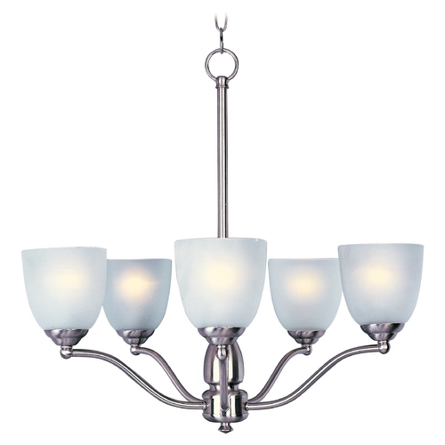 Stefan Satin Nickel Chandelier by Maxim Lighting