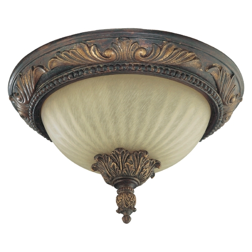 Quorum Lighting Madeleine Corsican Gold Flush Mount by Quorum Lighting 3230-13-88