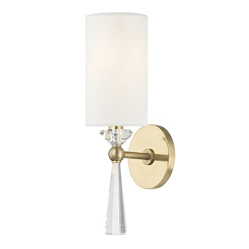 Hudson Valley Lighting Birch Aged Brass Sconce by Hudson Valley Lighting 9951-AGB