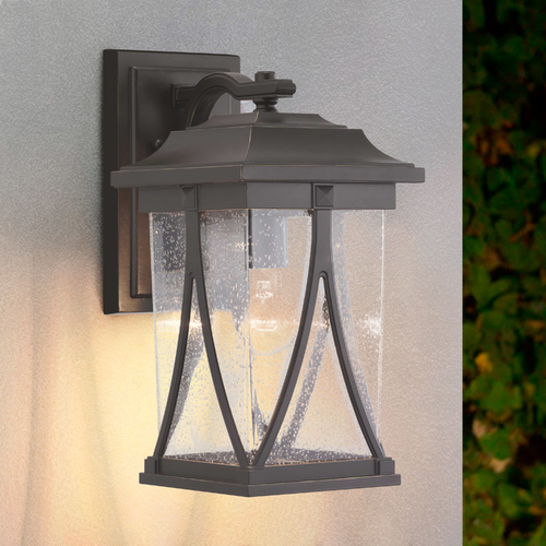 Abbott Medium Antique Bronze Outdoor Wall Light by Progress Lighting