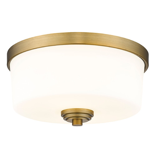 Arlington Heritage Brass Flush Mount by Z-Lite