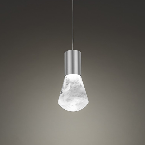 Plum Satin Nickel LED Mini Pendant by Modern Forms