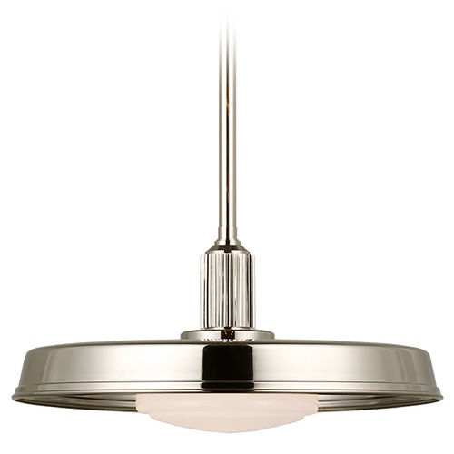 Visual Comfort Signature Collection Chapman & Myers Ruhlmann 18-Inch Pendant in Nickel by Visual Comfort Signature CHC5301PNWG