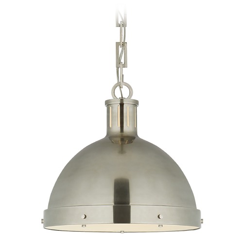 Visual Comfort Signature Collection Thomas OBrien Hicks Pendant in Antique Nickel by Visual Comfort Signature TOB5069AN