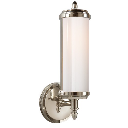 Visual Comfort Signature Collection Thomas OBrien Merchant Sconce in Polished Nickel by Visual Comfort Signature TOB2206PNWG