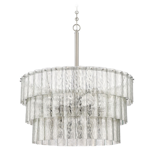 Museo Brushed Polished Nickel Chandelier by Craftmade Lighting