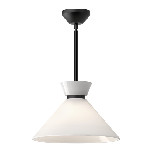 Halston 14-Inch Wide Pendant in Matte Black by Alora Lighting