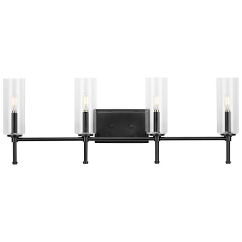 Progress Lighting Progress Lighting Elara 4-Light Matte Black Bath Vanity Light P300359-31M