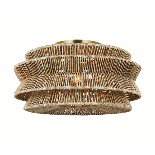 Chapman & Myers Antigua Semi-Flush Mount in Brass by VC Signature