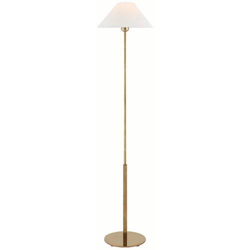 Visual Comfort Signature Collection Visual Comfort Signature Collection Hackney Hand-Rubbed Antique Brass Floor Lamp with Coolie Shade SP1022HAB-L