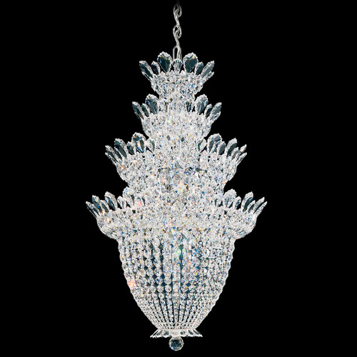 Schonbek Worldwide Lighting Trilliane Polished Stainless Steel Pendant Light with Bowl / Dome Shade