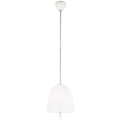 Visual Comfort Signature Collection Brisa 13-Inch Pendant in Polished Nickel by Visual Comfort Signature ARN5231PN-WSG