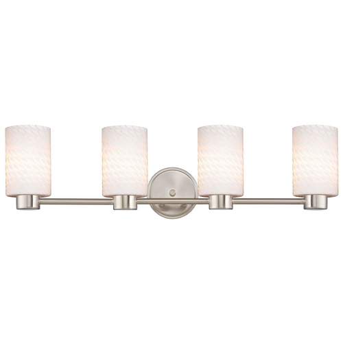 Design Classics Lighting Lighting Aon Fuse Satin Nickel Bathroom Light 1804-09 GL1020C