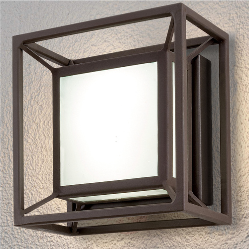 Pocket Sand Bronze LED Outdoor Wall Light by George Kovacs