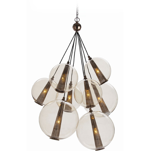 Arteriors Home Lighting Caviar Adjustable Large Cluster in Brown Nickel by Arteriors Home DK89903