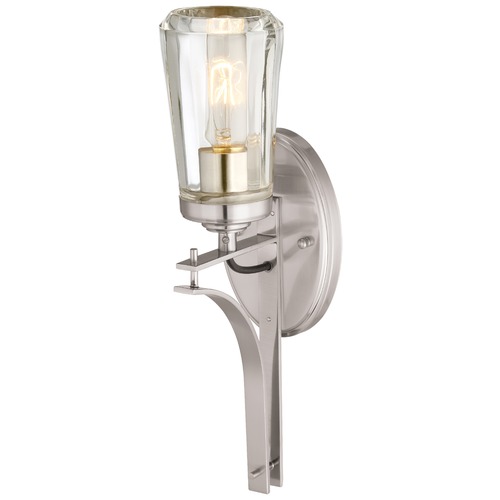 Poleis Brushed Nickel Sconce by Minka Lavery
