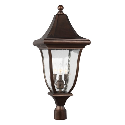 Visual Comfort Studio Collection Oakmont Outdoor Post Light in Bronze by Visual Comfort Studio OL13107PTBZ