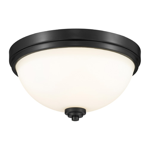 Z-Lite Ashton Matte Black Flush Mount by Z-Lite 443F2-MB