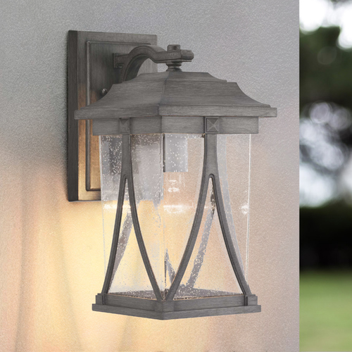 Abbott Medium Antique Pewter Outdoor Wall Light by Progress Lighting