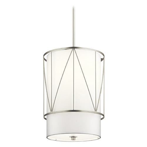 Kichler Lighting Birkleigh 12-Inch Satin Nickel Pendant by Kichler Lighting 52073SN