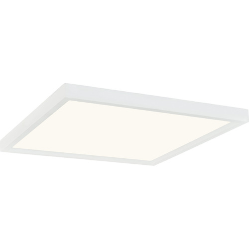 Quoizel Lighting Outskirts 15-Inch Square LED Flush Mount in White by Quoizel Lighting OST1615W