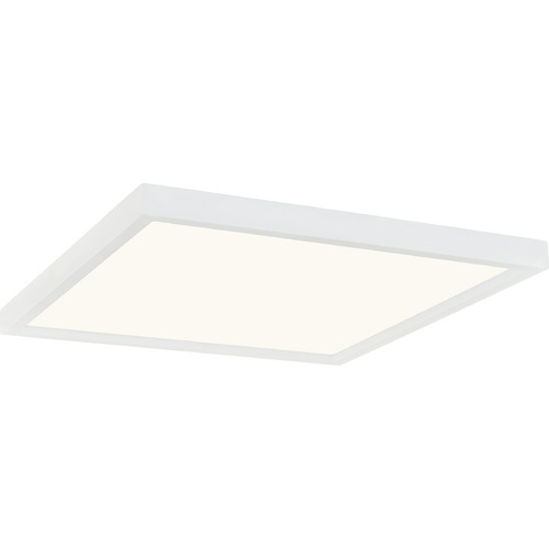 Outskirts 15-Inch Square LED Flush Mount in White by Quoizel Lighting
