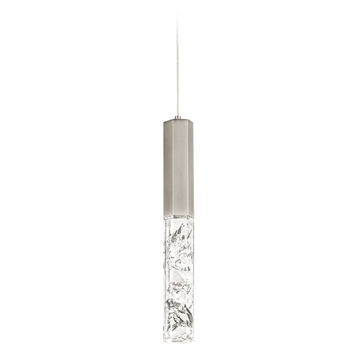 Modern Forms by WAC Lighting Basalt Brushed Nickel LED Mini Pendant by Modern Forms PD-48110-BN