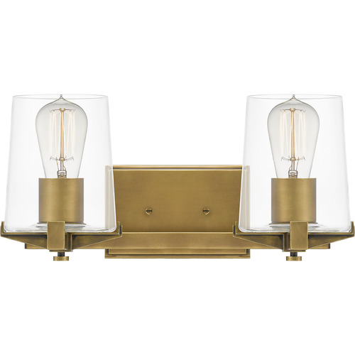 Quoizel Lighting Perry Bathroom Light in Weathered Brass by Quoizel Lighting PRY8616WS