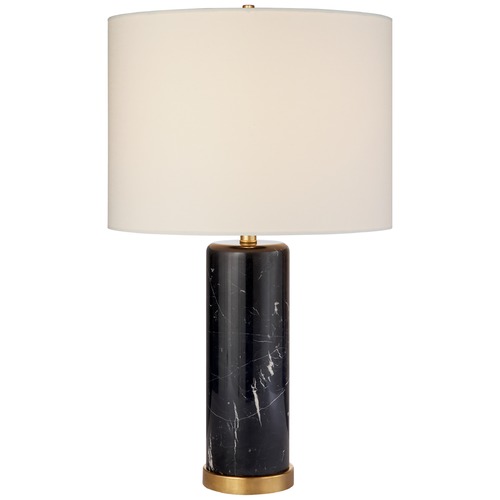 Aerin Cliff Table Lamp in Black Marble by Visual Comfort Signature